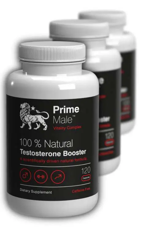 prime male testosterone booster bottles